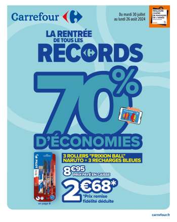 Catalogue Carrefour Hypermarchés - 30/07/2024 - 26/08/2024.
