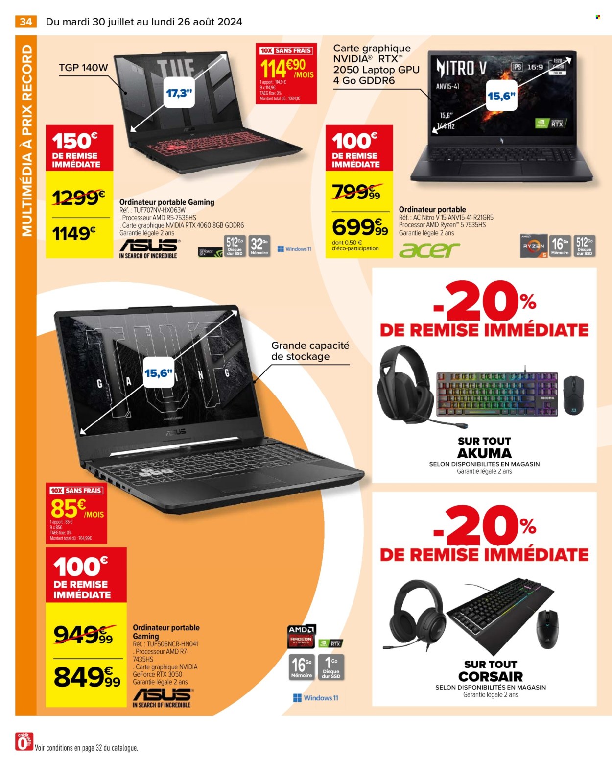 Catalogue Carrefour Hypermarchés - 30/07/2024 - 26/08/2024. Page 36