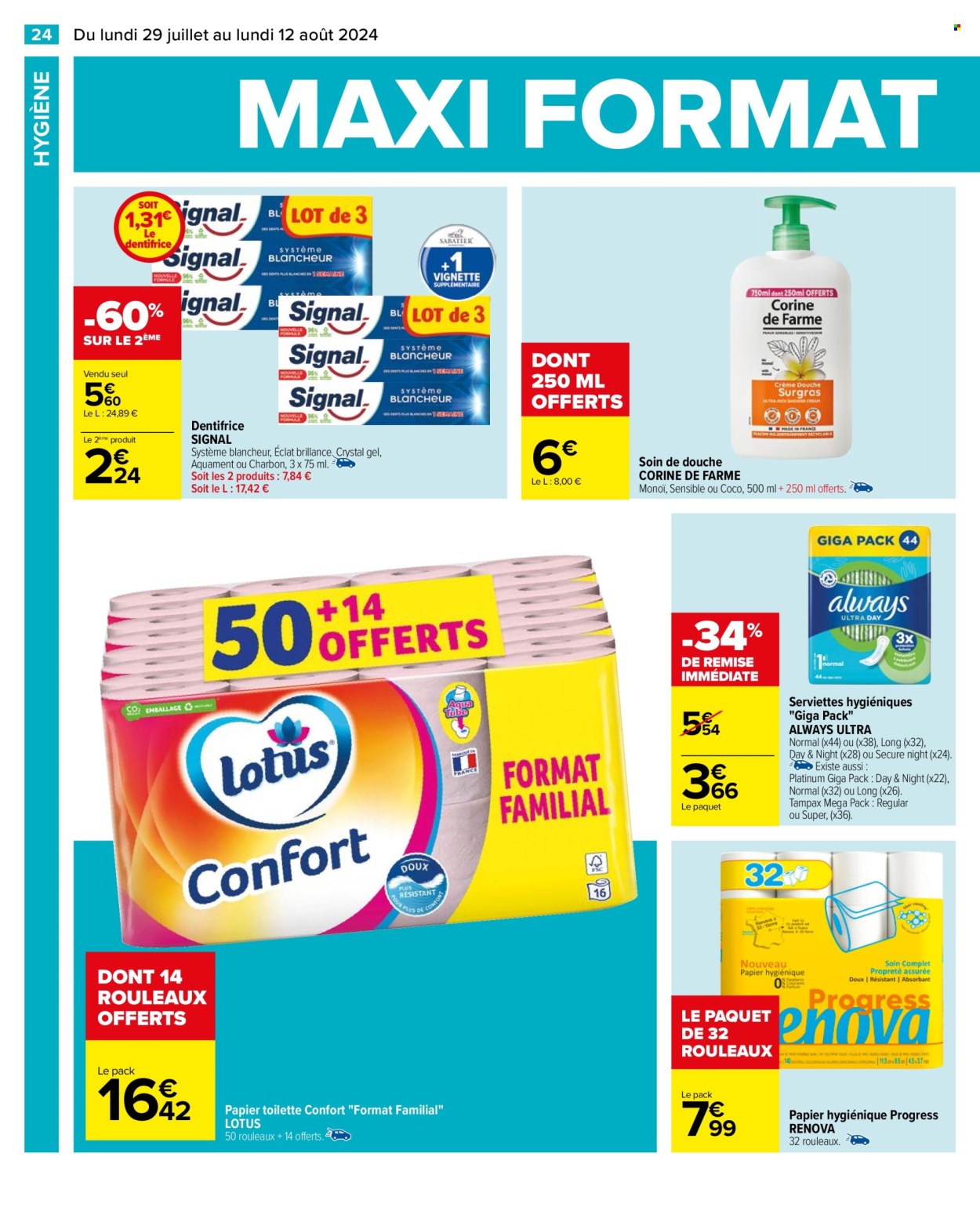 Catalogue Carrefour Hypermarchés - 29/07/2024 - 12/08/2024. Page 26