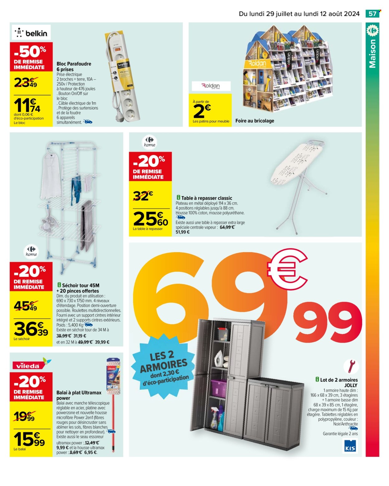 Catalogue Carrefour Hypermarchés - 29/07/2024 - 12/08/2024. Page 59