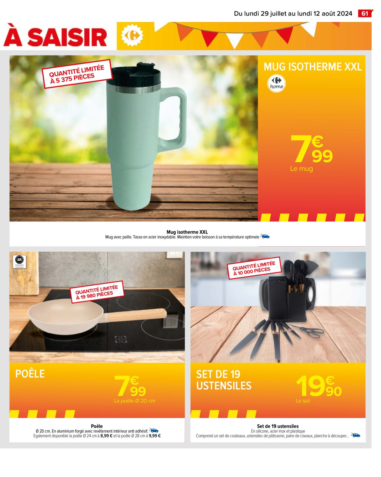 Catalogue Carrefour Hypermarchés - 29/07/2024 - 12/08/2024. Page 63