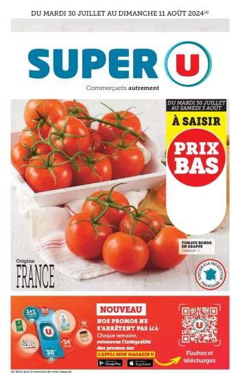 Catalogue SUPER U - 30/07/2024 - 11/08/2024.