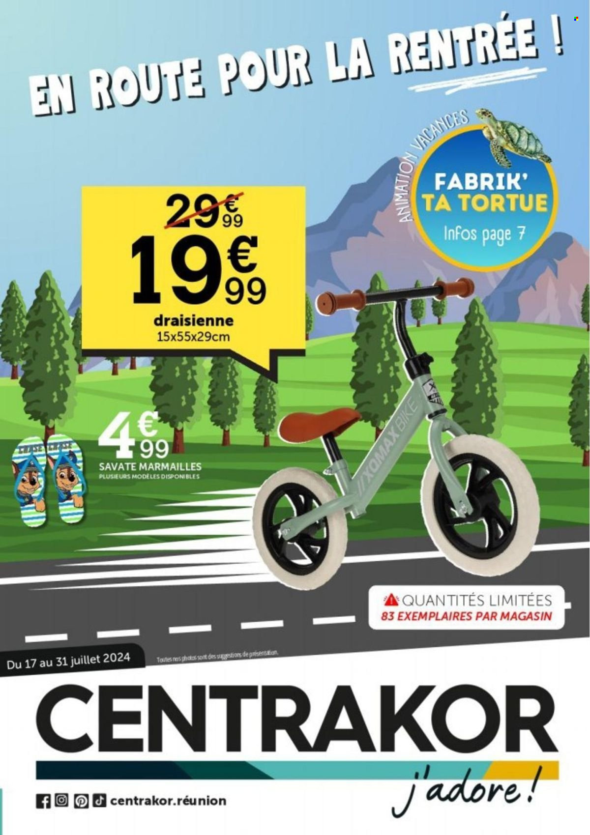 Catalogue Centrakor - 17/07/2024 - 31/07/2024. Page 1