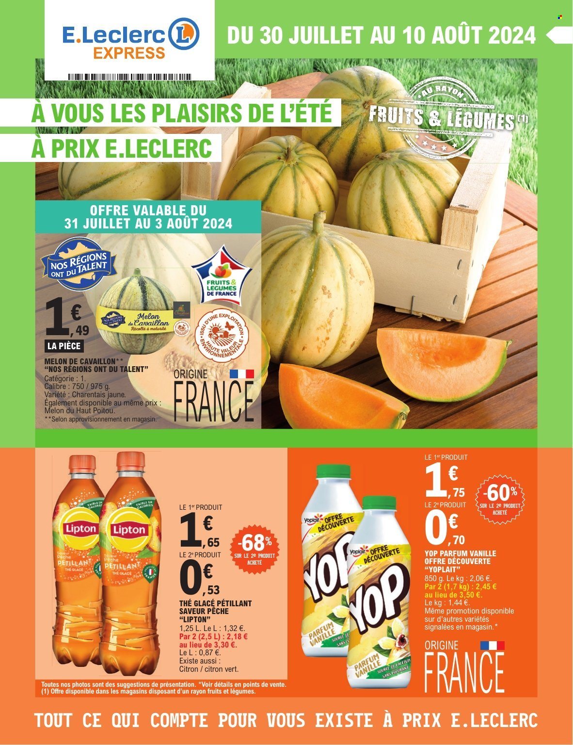 Catalogue E.Leclerc - 30/07/2024 - 10/08/2024. Page 1