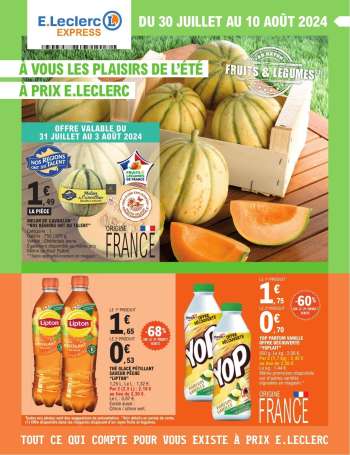 Catalogue E.Leclerc - 30/07/2024 - 10/08/2024.