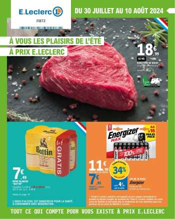 Catalogue E.Leclerc - 30/07/2024 - 10/08/2024.
