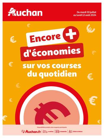 Catalogue Auchan - 30/07/2024 - 12/08/2024.