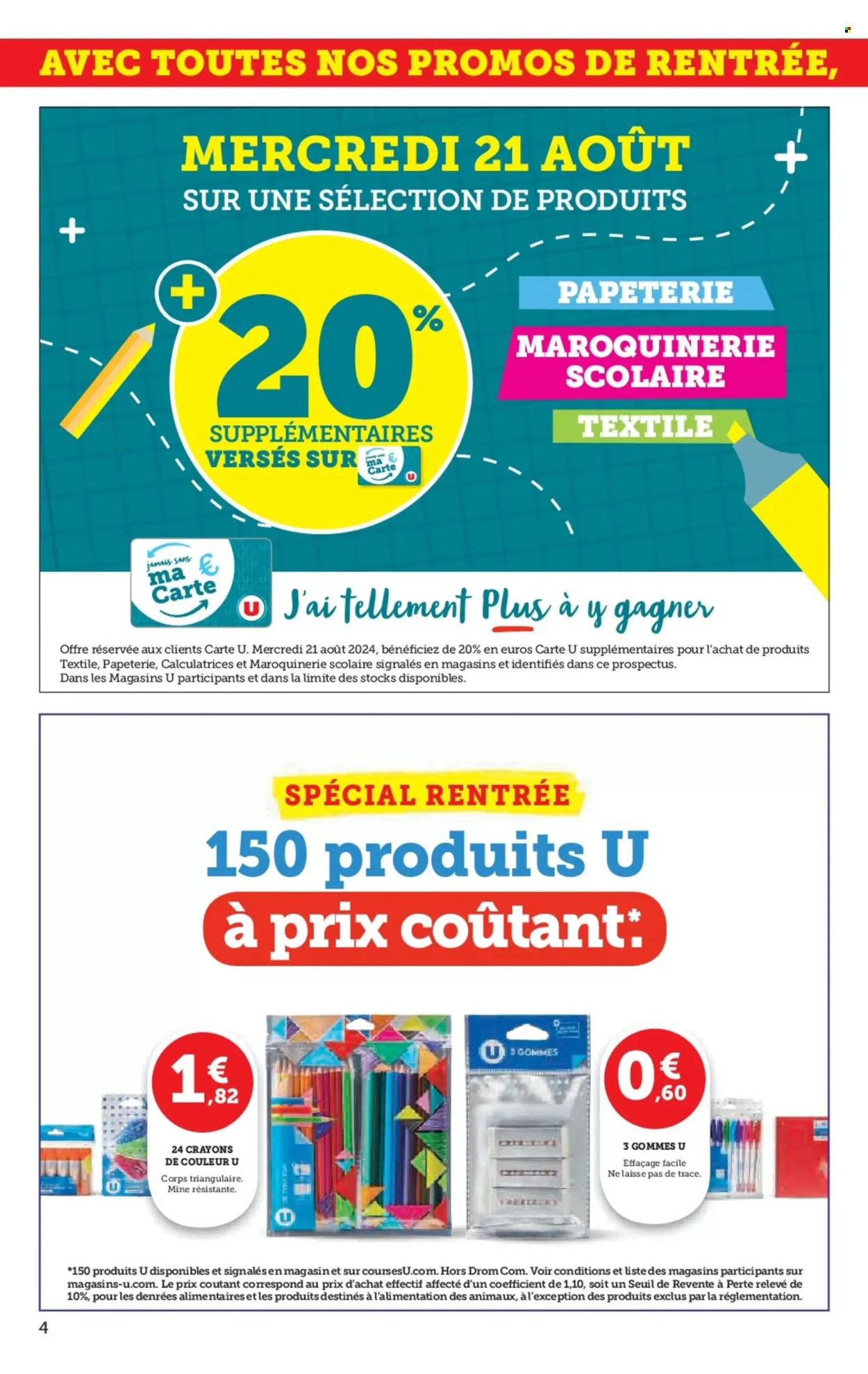 Catalogue SUPER U - 06/08/2024 - 25/08/2024. Page 4