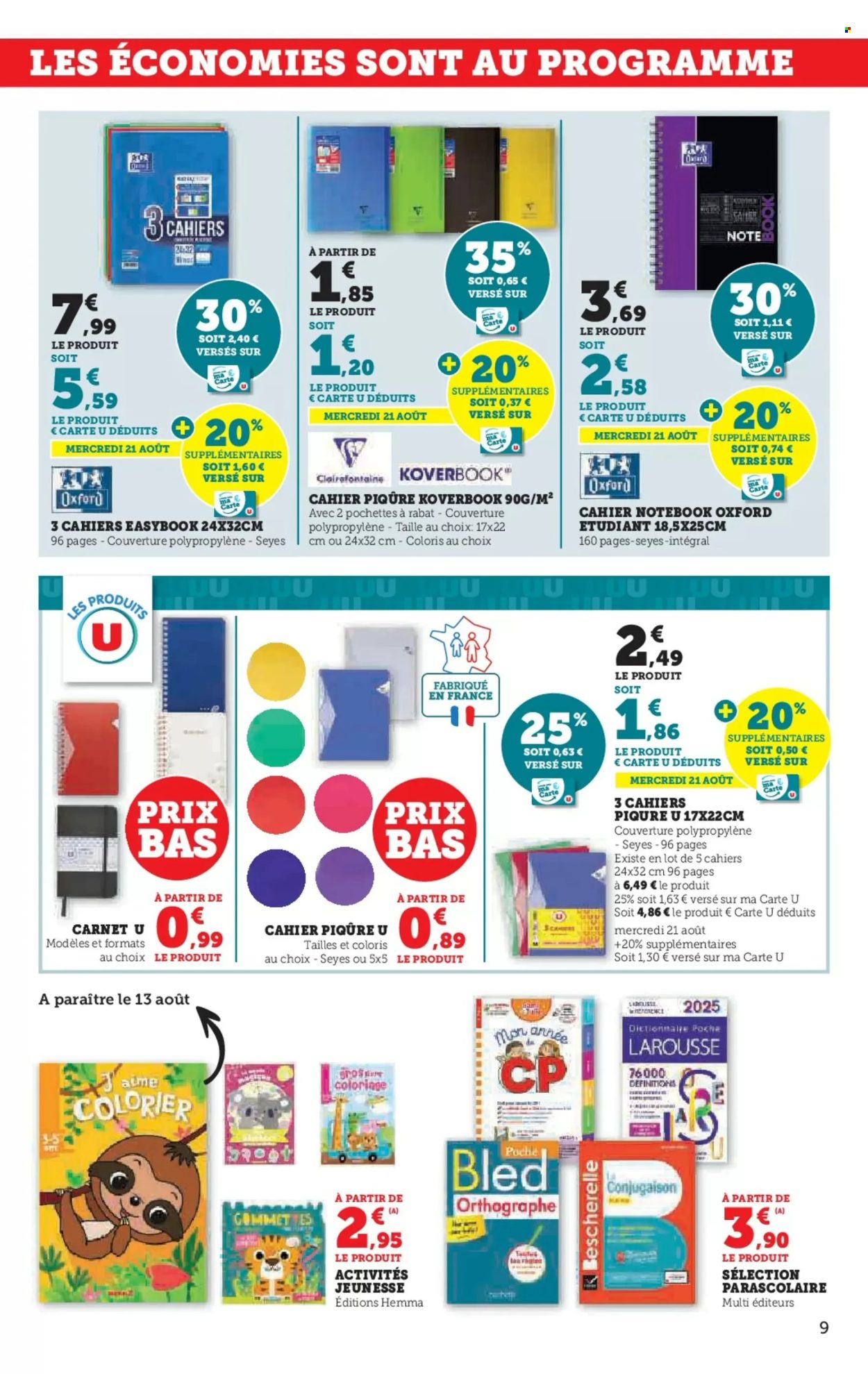 Catalogue SUPER U - 06/08/2024 - 25/08/2024. Page 9