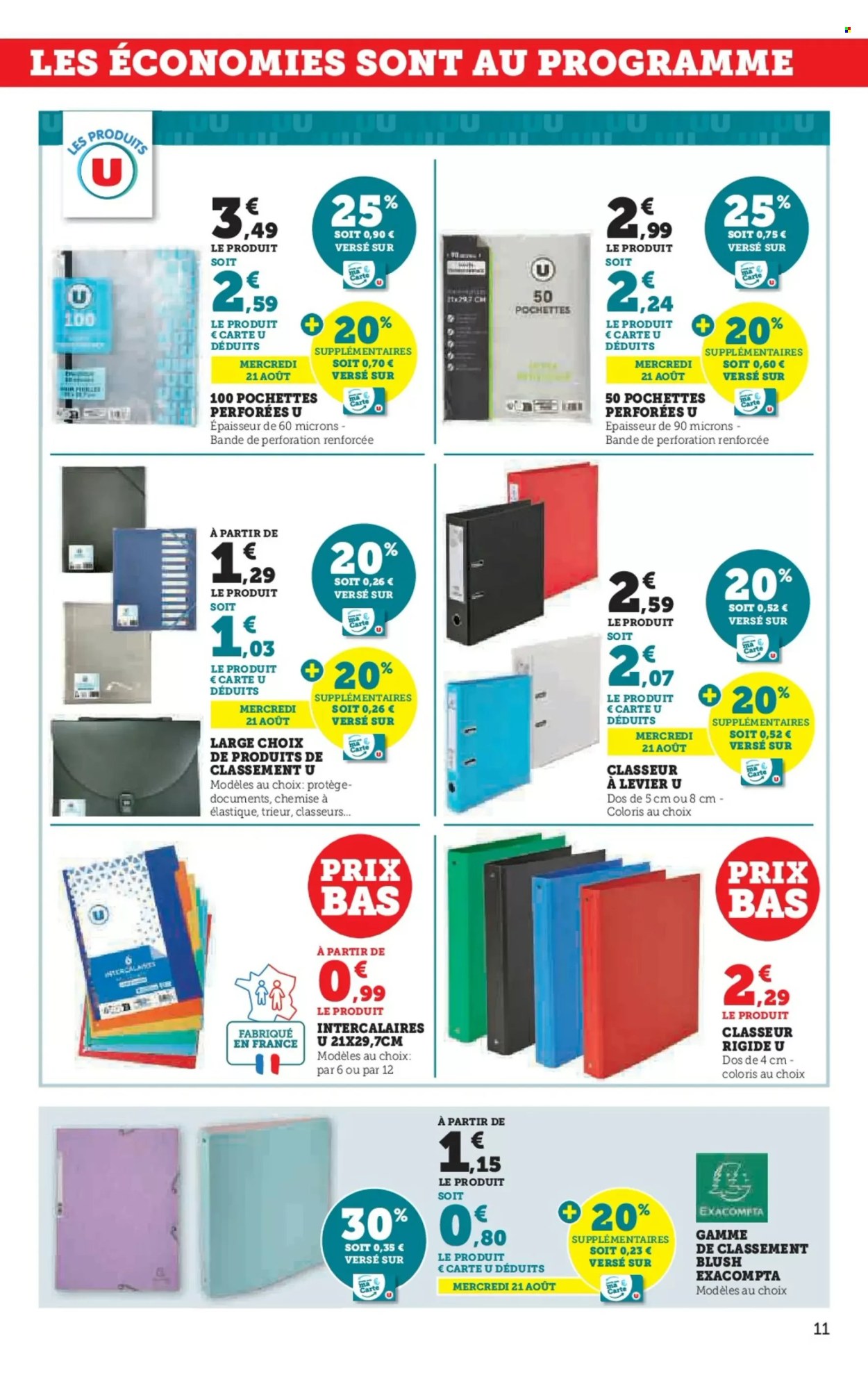 Catalogue SUPER U - 06/08/2024 - 25/08/2024. Page 11