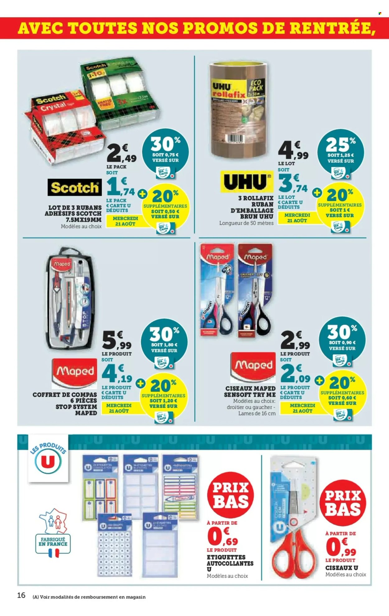 Catalogue SUPER U - 06/08/2024 - 25/08/2024. Page 16