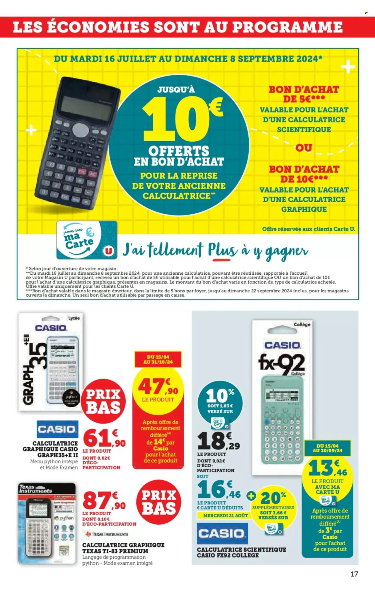 Catalogue SUPER U - 06/08/2024 - 25/08/2024. Page 17