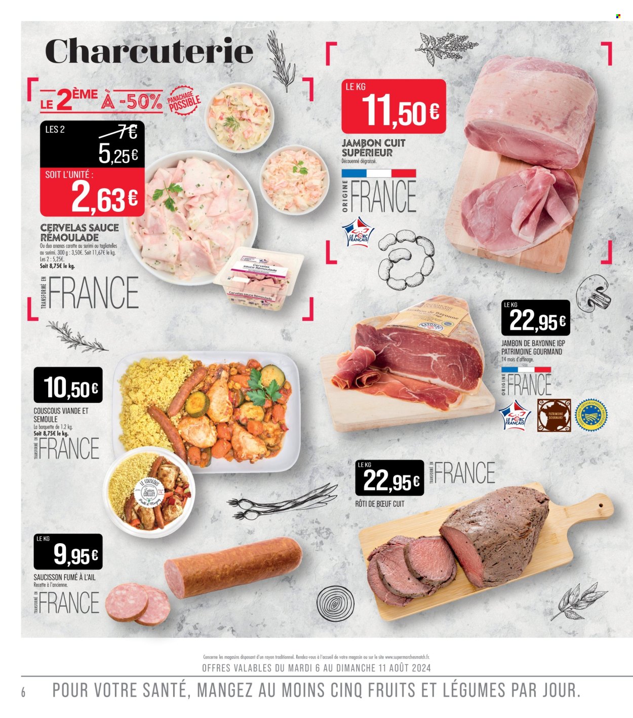 Catalogue Supermarché Match - 06/08/2024 - 18/08/2024. Page 6