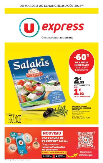 Catalogue U express - 13/08/2024 - 25/08/2024.