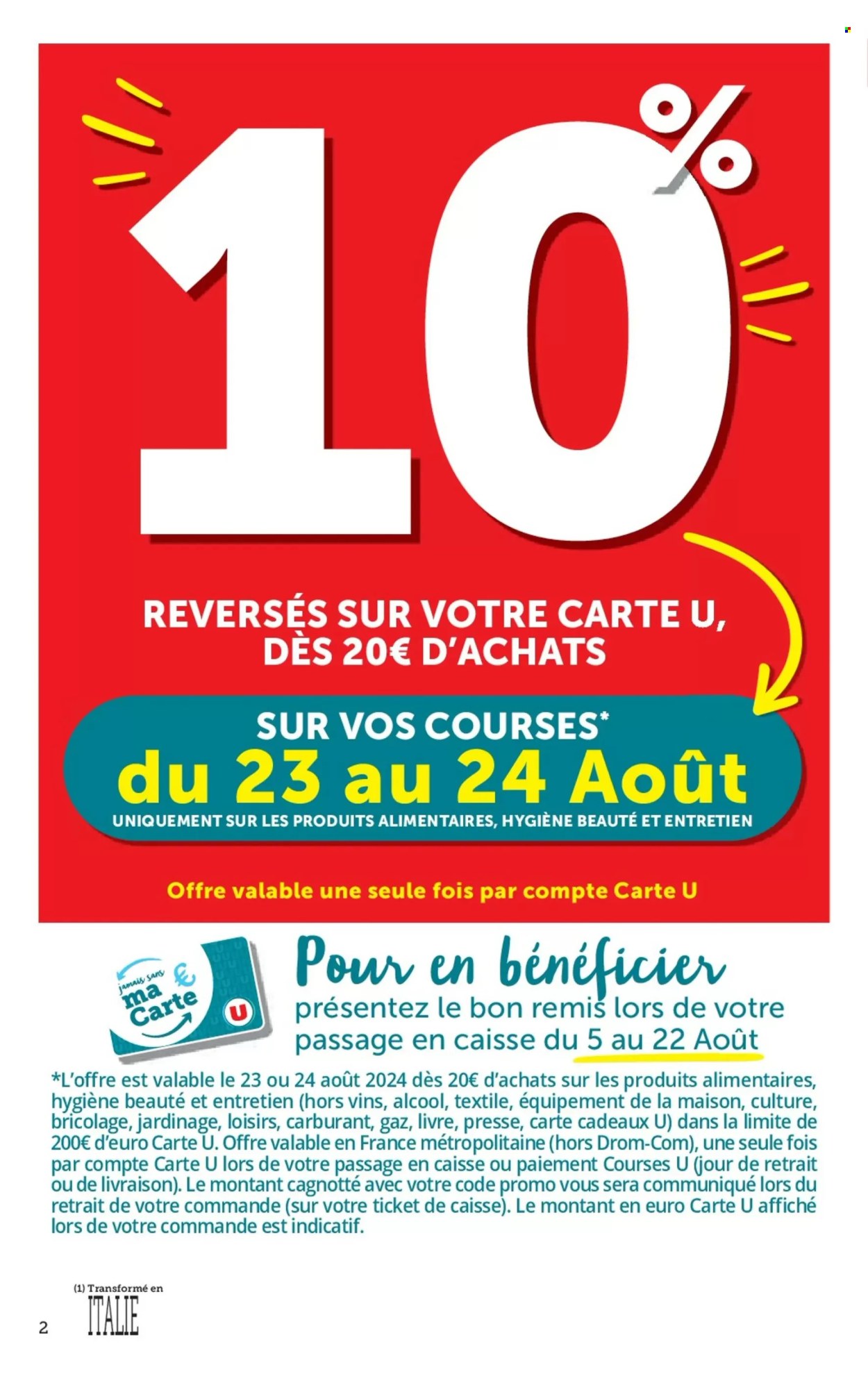 Catalogue U express - 13/08/2024 - 25/08/2024. Page 2