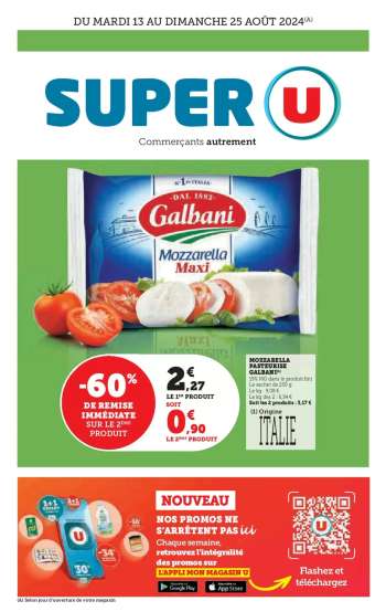 Catalogue SUPER U - 13/08/2024 - 25/08/2024.