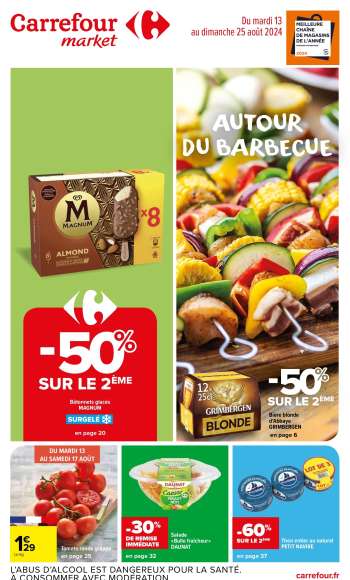 Catalogue Carrefour Market - 13/08/2024 - 25/08/2024.