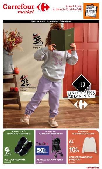 Catalogue Carrefour Market - 13/08/2024 - 27/10/2024.