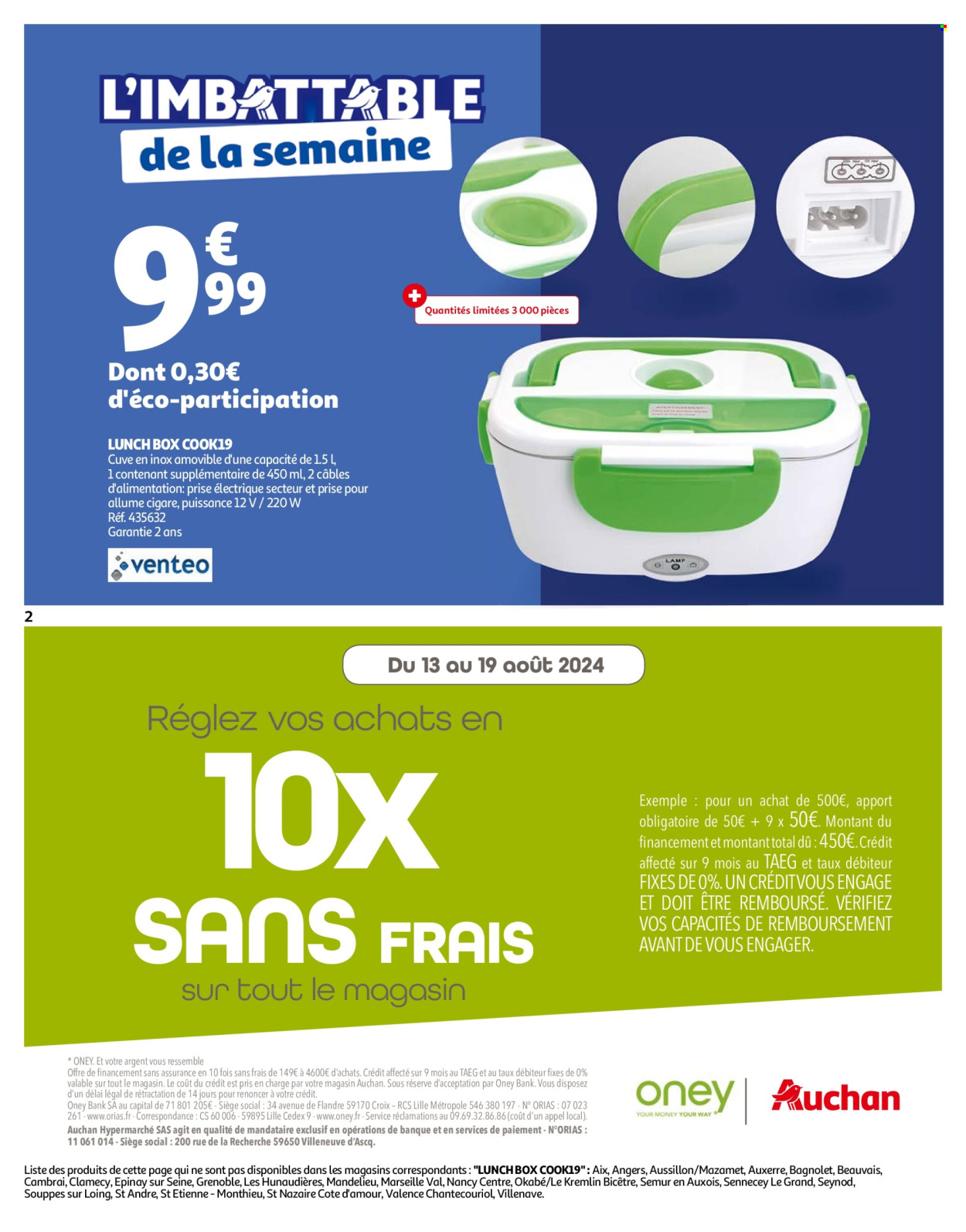 Catalogue Auchan - 13/08/2024 - 19/08/2024. Page 2