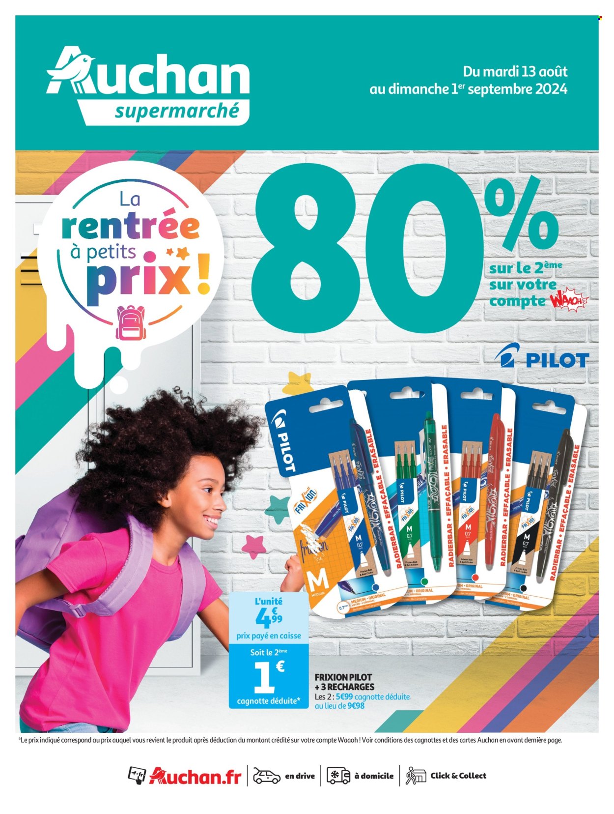 Catalogue Auchan - 13/08/2024 - 01/09/2024. Page 1