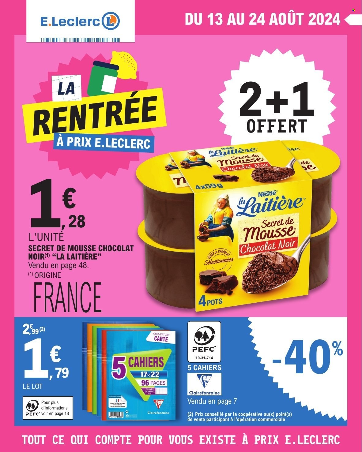 Catalogue E.Leclerc - 13/08/2024 - 24/08/2024. Page 1