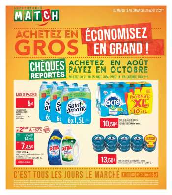 Catalogue Supermarché Match - 13/08/2024 - 25/08/2024.