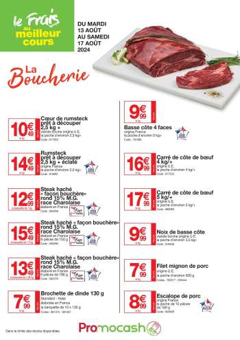 Catalogue Promocash - 13/08/2024 - 17/08/2024.