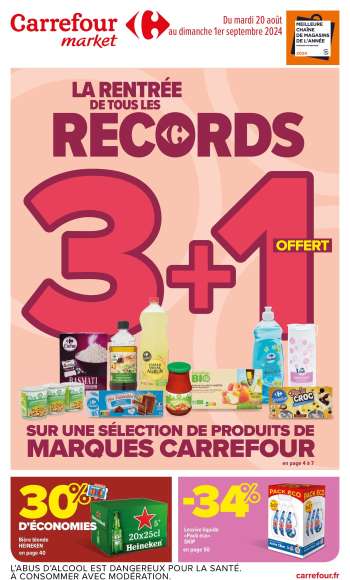 Catalogue Carrefour Market - 20/08/2024 - 01/09/2024.