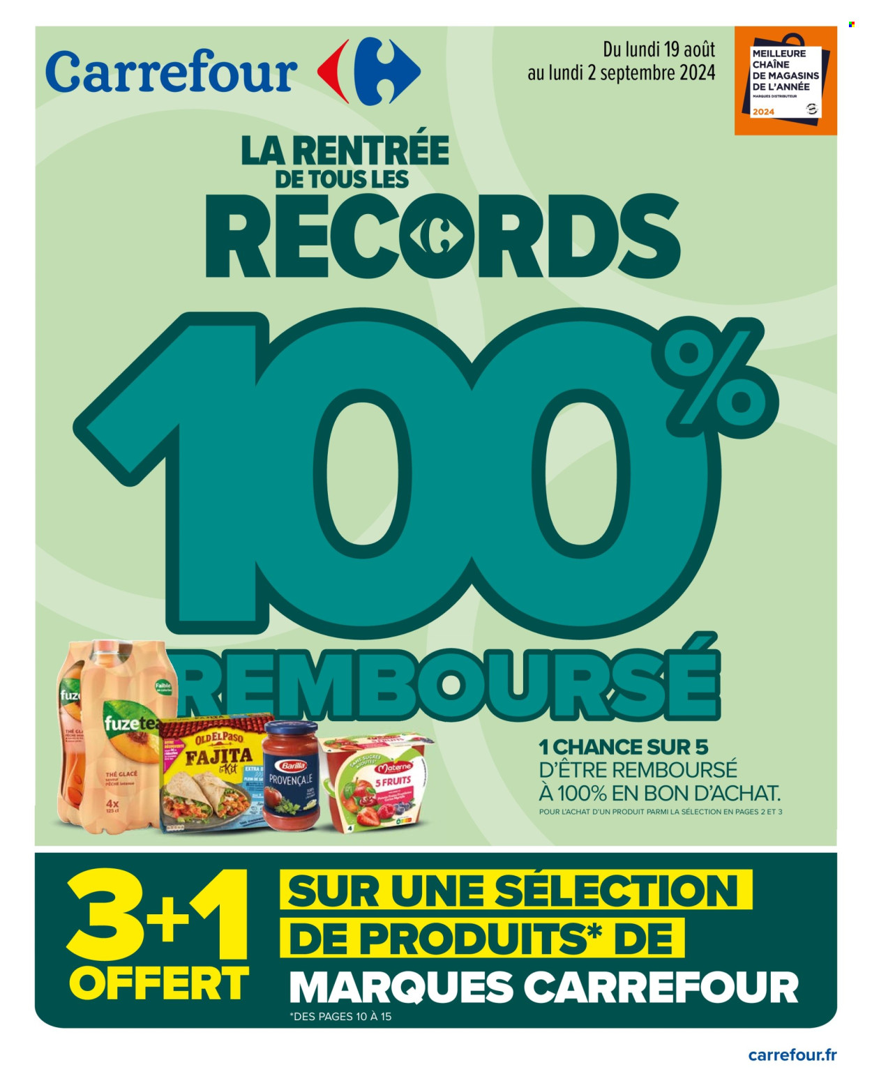 Catalogue Carrefour Hypermarchés - 19/08/2024 - 02/09/2024. Page 1