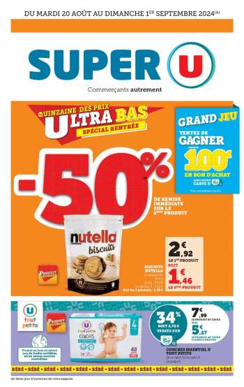 Catalogue SUPER U - 20/08/2024 - 01/09/2024.