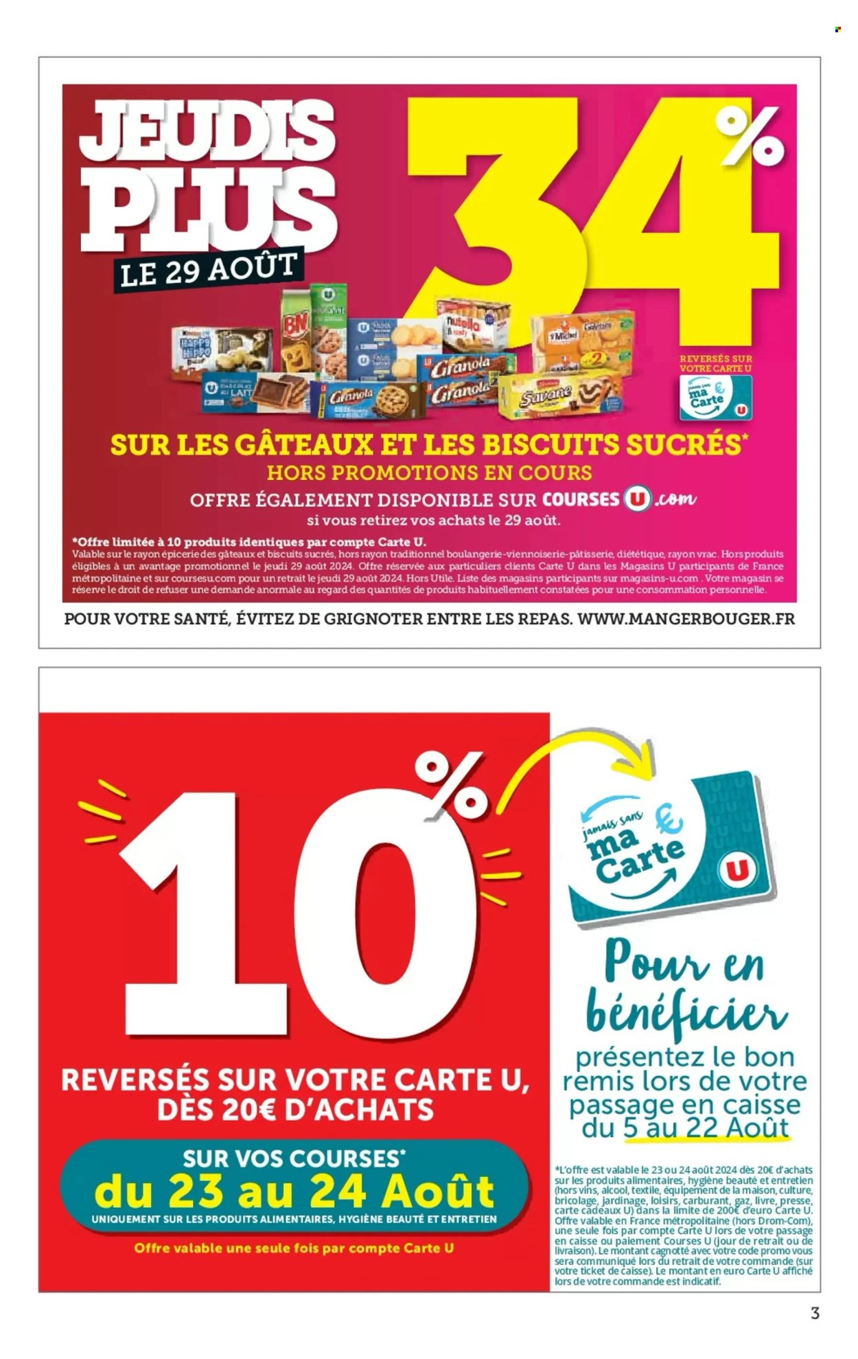 Catalogue SUPER U - 20/08/2024 - 01/09/2024. Page 3