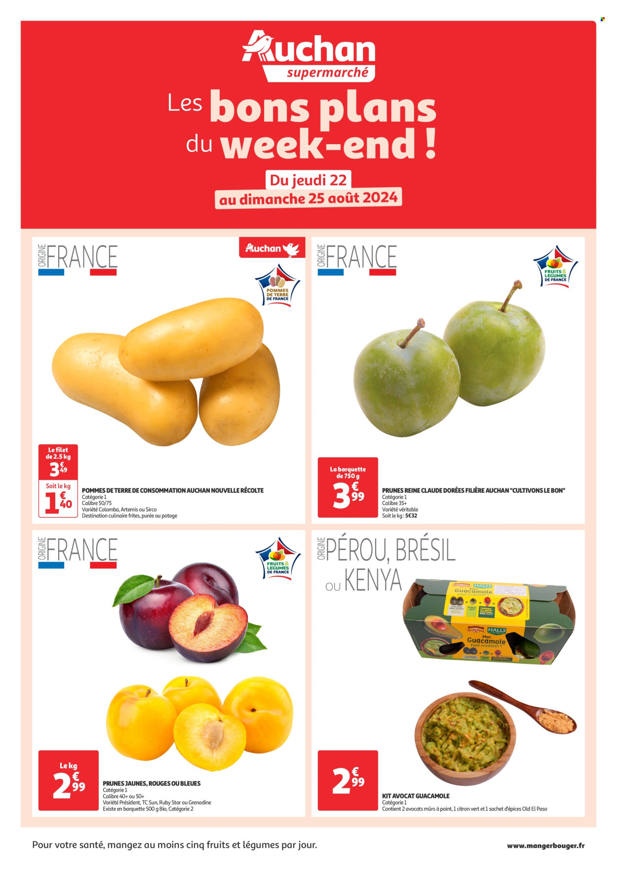 Catalogue Auchan - 22/08/2024 - 25/08/2024. Page 1