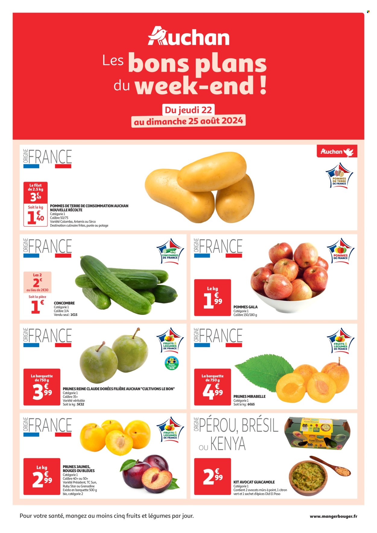 Catalogue Auchan - 22/08/2024 - 25/08/2024. Page 1