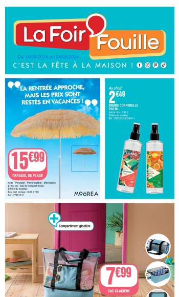 Catalogue La Foir'Fouille - 14/08/2024 - 24/08/2024.