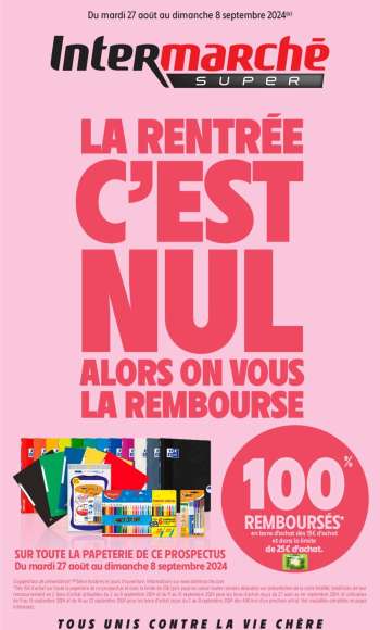 Catalogue Intermarché - 27/08/2024 - 08/09/2024.