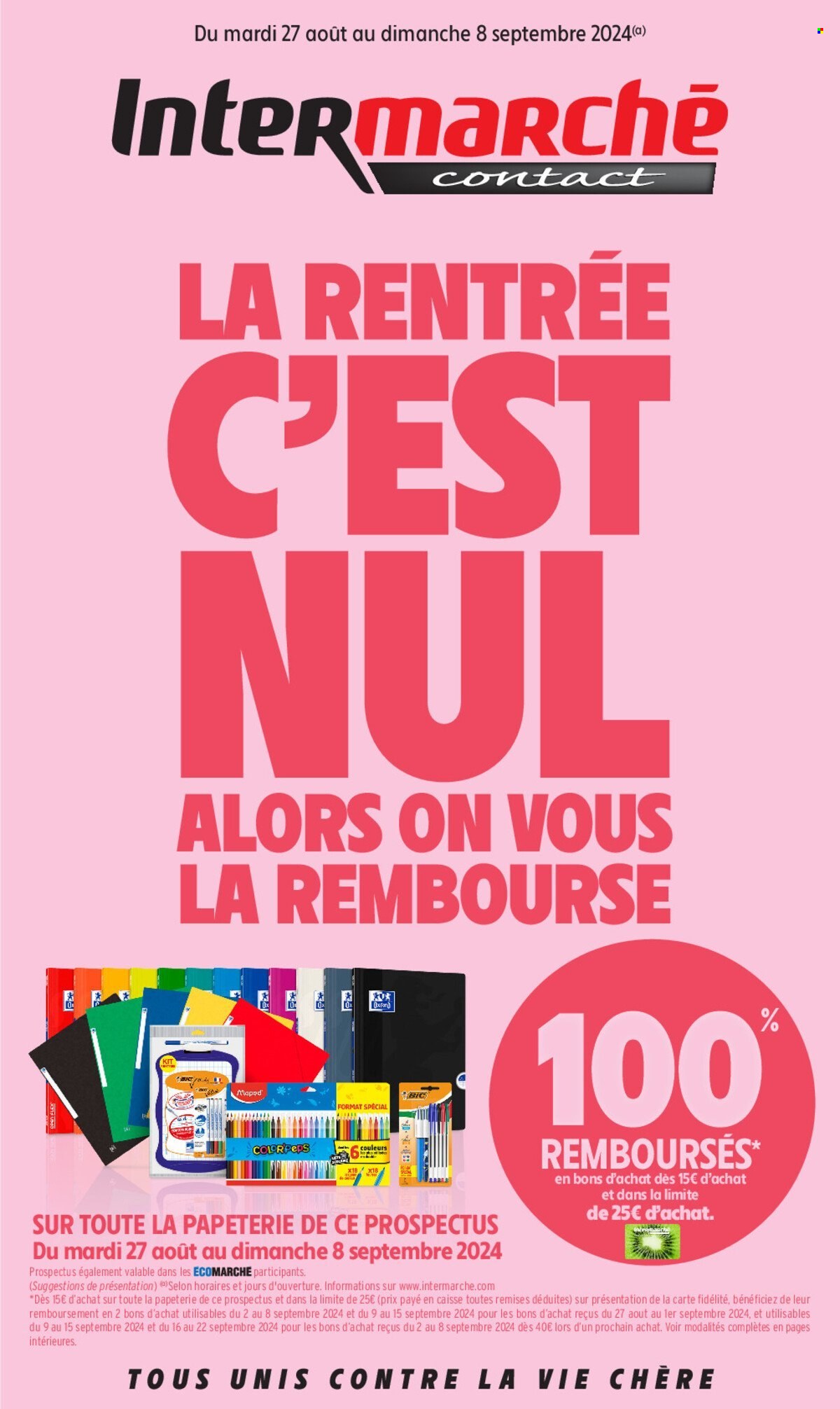 Catalogue Intermarché Contact - 27/08/2024 - 08/09/2024. Page 1