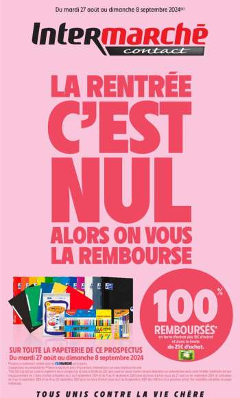 Catalogue Intermarché Contact - 27/08/2024 - 08/09/2024.