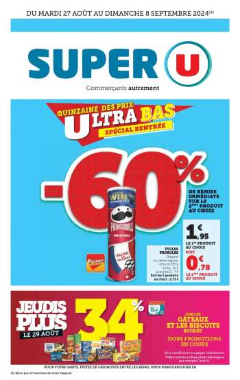 Catalogue SUPER U - 27/08/2024 - 08/09/2024.
