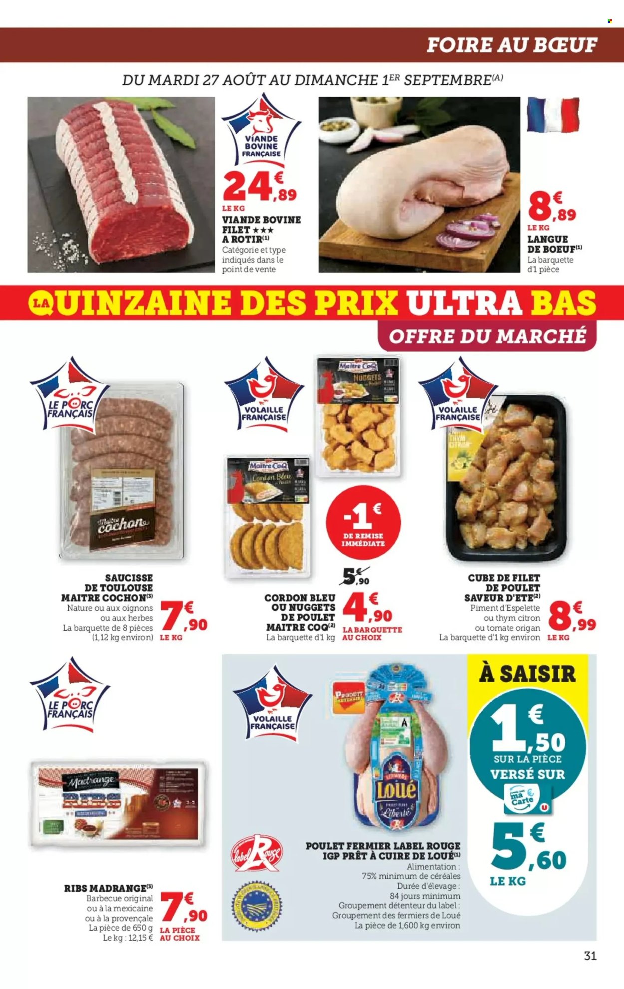 Catalogue SUPER U - 27/08/2024 - 08/09/2024. Page 31