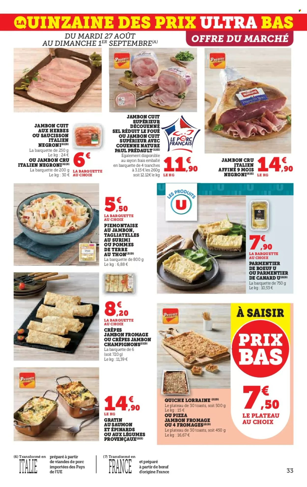 Catalogue SUPER U - 27/08/2024 - 08/09/2024. Page 33