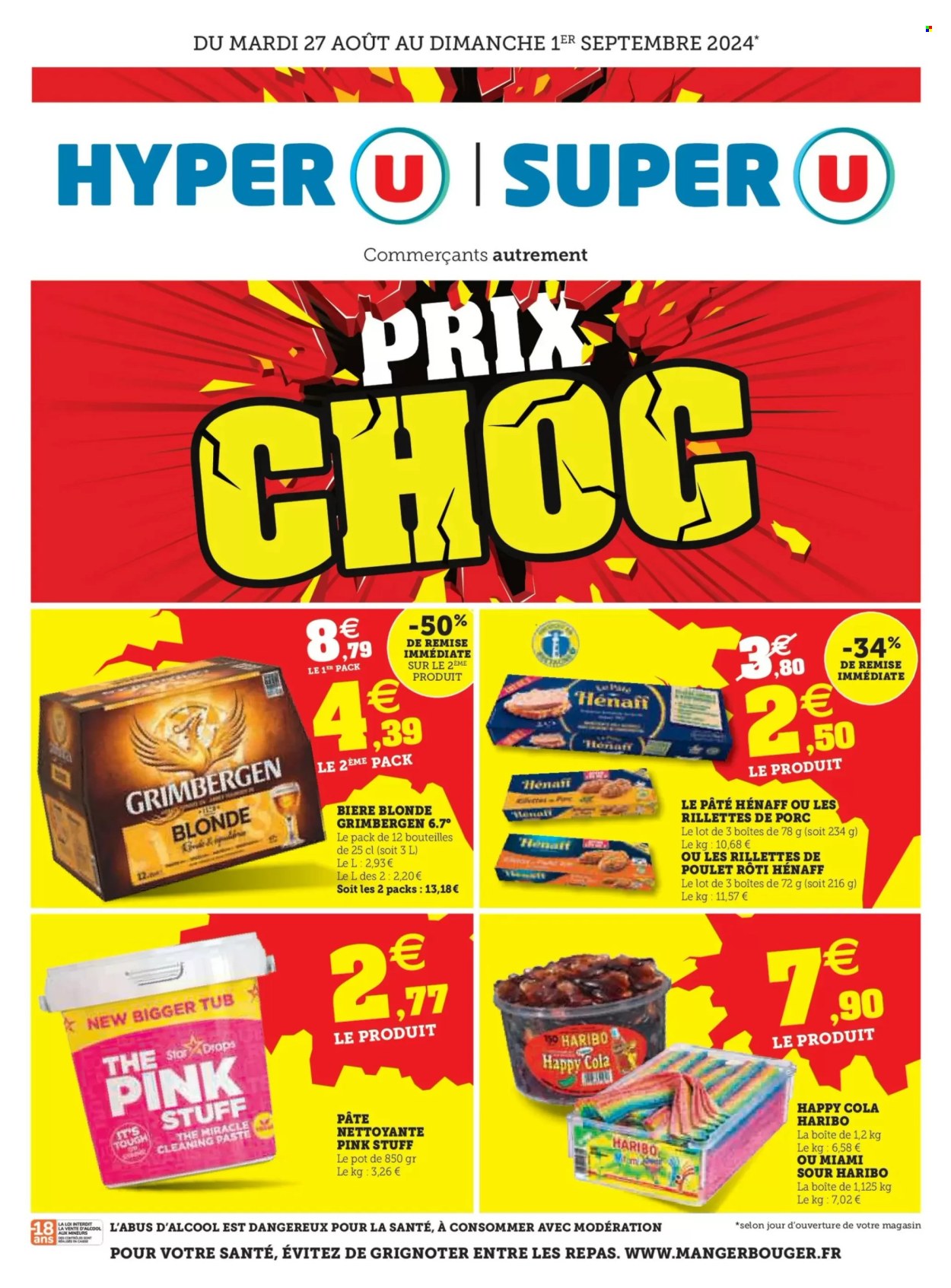 Catalogue Magasins U - 27/08/2024 - 01/09/2024. Page 1