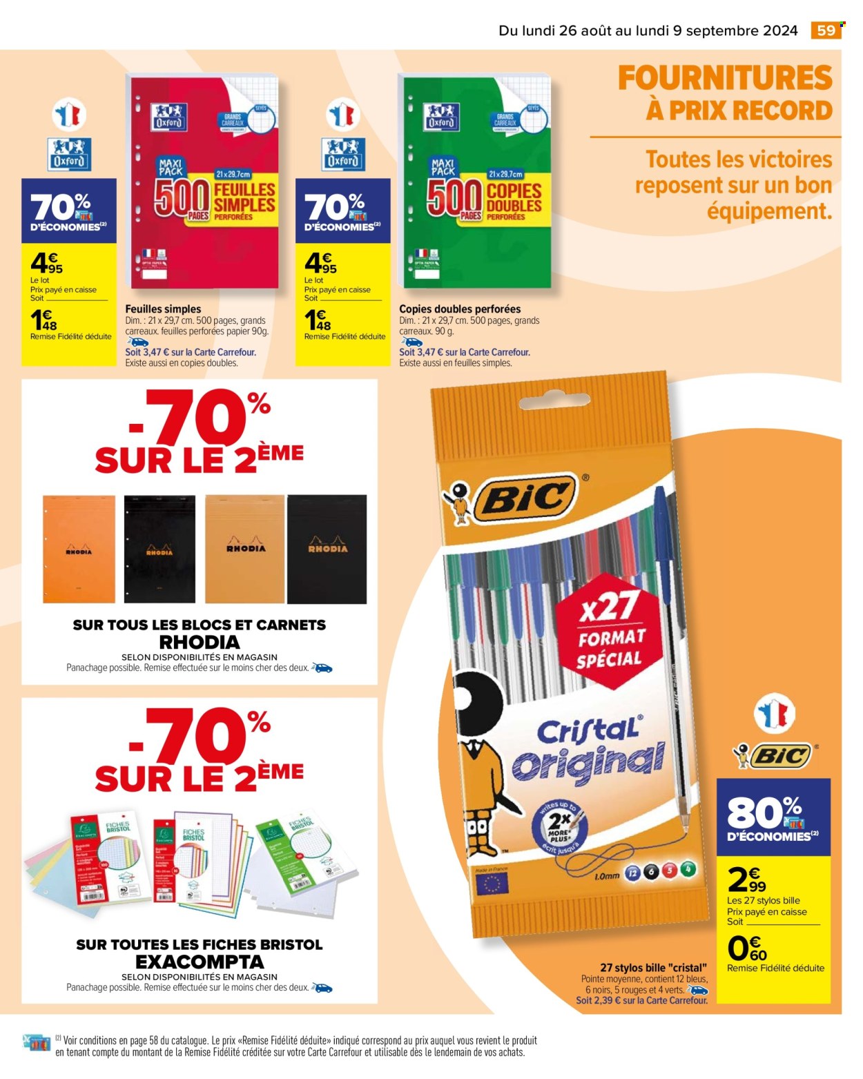Catalogue Carrefour Hypermarchés - 26/08/2024 - 09/09/2024. Page 61