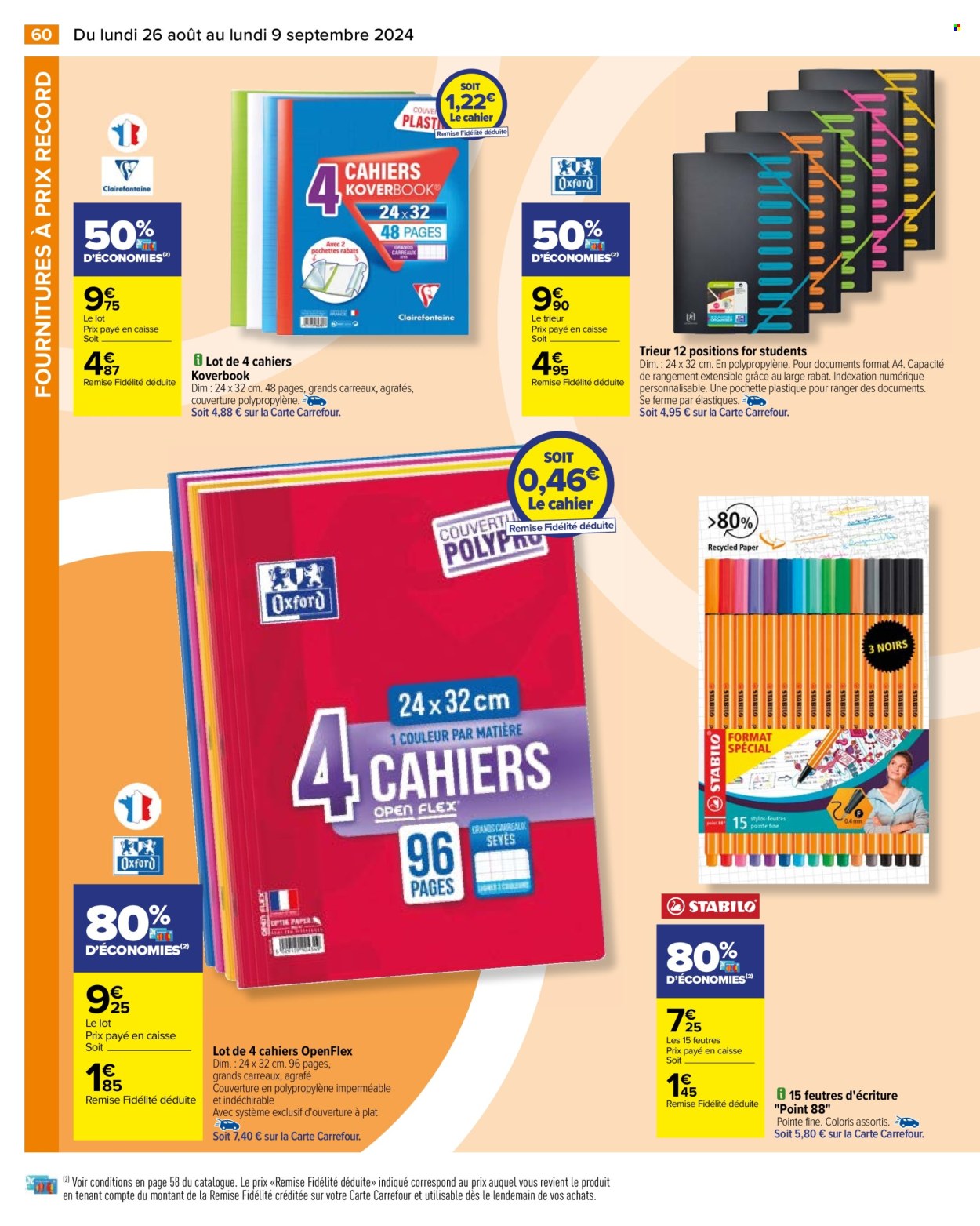 Catalogue Carrefour Hypermarchés - 26/08/2024 - 09/09/2024. Page 62