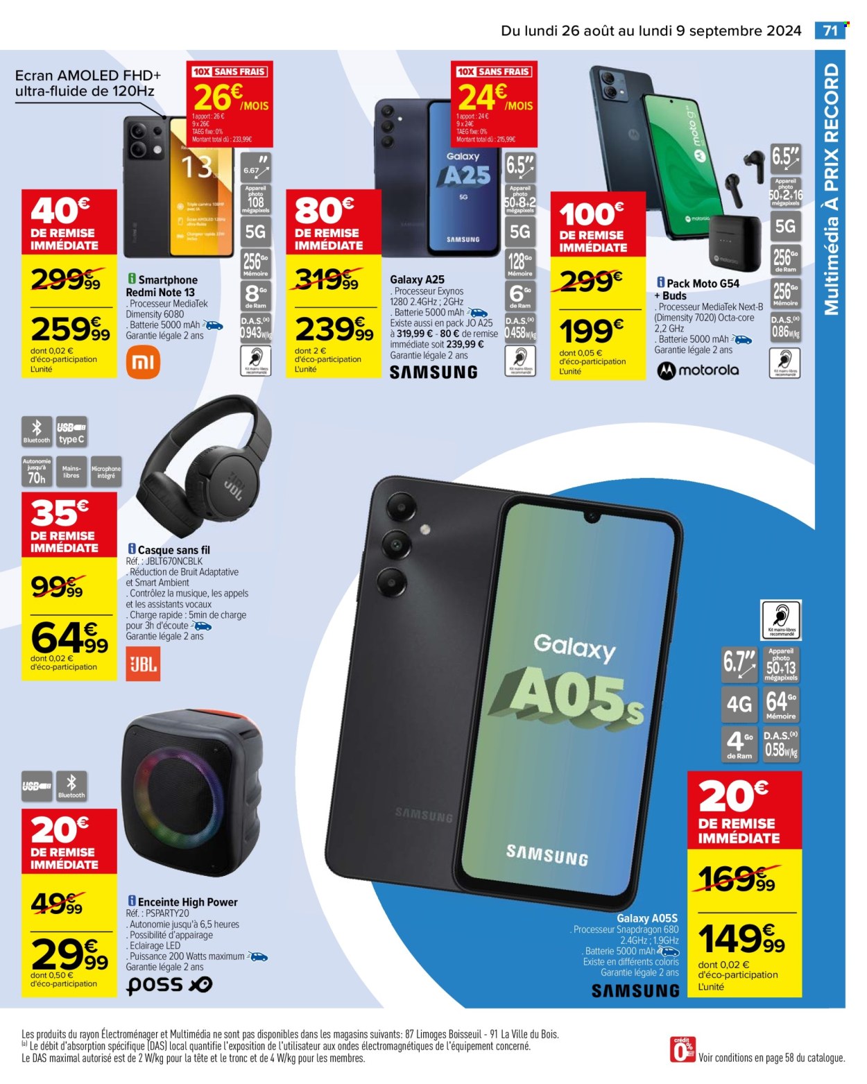 Catalogue Carrefour Hypermarchés - 26/08/2024 - 09/09/2024. Page 73