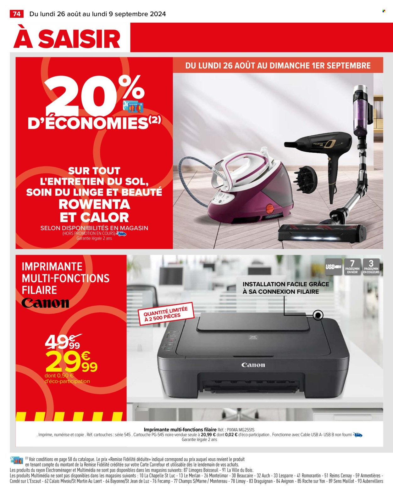 Catalogue Carrefour Hypermarchés - 26/08/2024 - 09/09/2024. Page 76