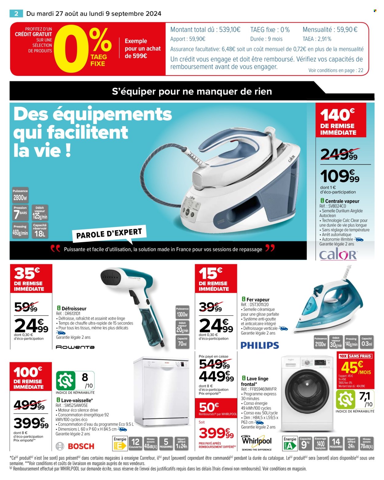 Catalogue Carrefour Hypermarchés - 27/08/2024 - 09/09/2024. Page 4