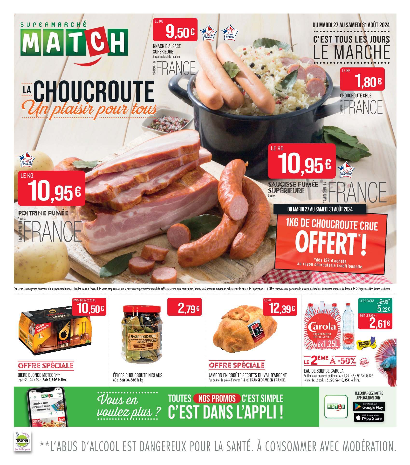 Catalogue Supermarché Match - 27/08/2024 - 31/08/2024. Page 1