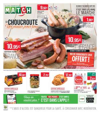 Catalogue Supermarché Match - 27/08/2024 - 31/08/2024.