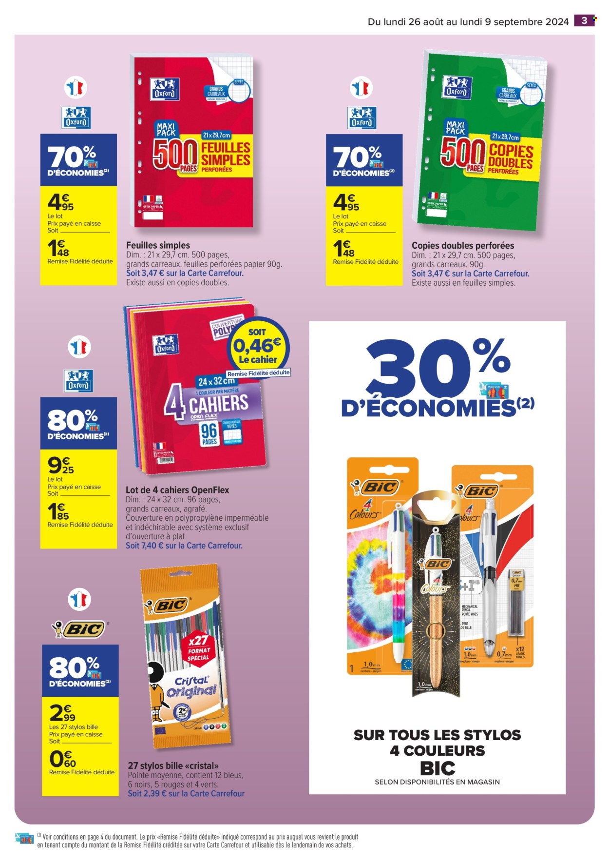 Catalogue Carrefour Hypermarchés - 26/08/2024 - 09/09/2024. Page 3