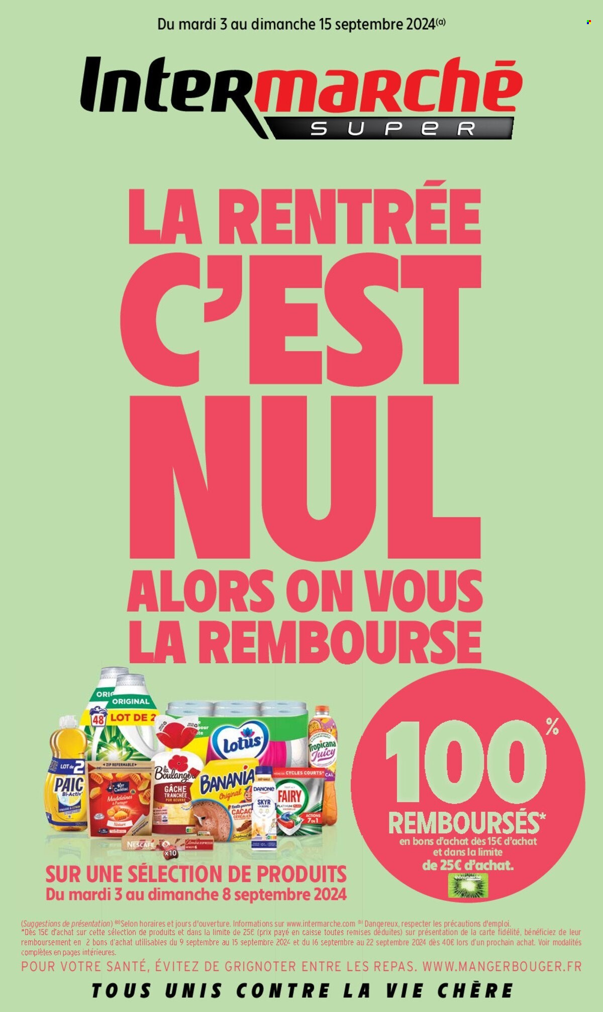 Catalogue Intermarché - 03/09/2024 - 15/09/2024. Page 1